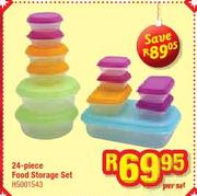 24 Piece Food Storage Set-Per Set