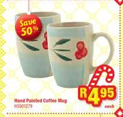 Hand Printed Coffee Mug-Each