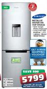 Samsung Metallic Water On Top Fridge-303Ltr(RB29FWRND)
