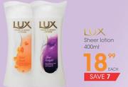 Lux Sheer Lotion-400ml Each