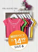 Frill-Sleeved Tees-3's
