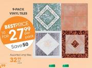 9-Pack Vinyl Tiles-Per Pack