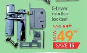 5-Lever Mortise Lockset