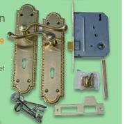 6" Georgian Lockset