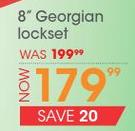8" Georgian Lockset