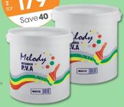 Melody PVA Paint White Or Cream-20Ltr Each