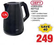 Defy 1.7Ltr Cordless Kettle WK1558B