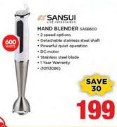 Sansui Hand Blender SASB600