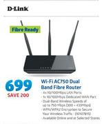D-Link WiFi AC750 Dual Band Fibre Router
