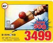 Diamond 43" LED TV DFG43VMNW