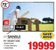 Sansui 75" Smart UHD SLEDS75UHD
