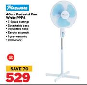 Pineware 40cm Pedestal Fan White PPF4