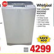 Whirlpool 13Kg Top Loader Washing Machine WTL1300SL