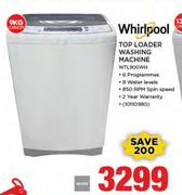 Whirlpool 9Kg Top Loader Washing Machine WTL900WH