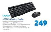 Rapoo X1800S Wireless Combo