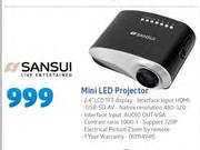 Sansui Mini LED Projector
