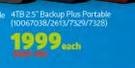 Seagate 4TB 2.5" Backup Plus Portable-Each
