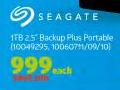 Seagate 1TB 2.5" Backup Plus Portable-Each
