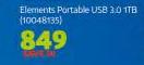 WD Elements Portable USB 3.0 1TB