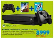 Xbox One X 1TB Console + 2 Games + Controller