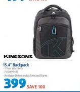 Kingsons 15.4" Backpack