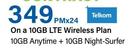 Samsung Galaxy Tab A8 10.5" LTE-On A 10GB LTE Wireless Plan