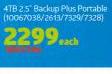 Seagate 4TB 2.5" Backup Plus Portable-Each