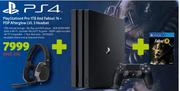 PS4 Play Station 4 Pro 1TB And Fallout 76 + PDP Afterglow LVL 3 Headset