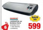Parrot Laminator A4 Bundle Pack