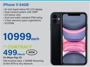 Apple iPhone 11 64GB-On Mega Gigs XS