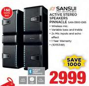 Sansui Active Stereo Speakers Pinnacle SAN-3900-D65