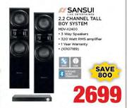 Sansui 2.2 Channel Tall Boy System MDV-X2400