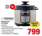 Sansui 6Ltr Pressure Cooker SAEPC600