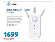 TP-Link Re450 Ac1750 Wi-Fi Range Extender