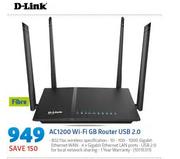 D-Link AC1200 Wi-Fi GB Router USB2.0