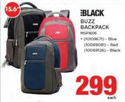 Black Buzz Backpack MSP1606-Each