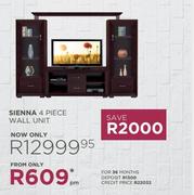 Sienna 4 Piece Wall Unit  