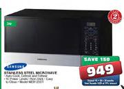 Samsung 34ltr Stainless Steel Microwave (ME8123ST)