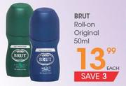 Brut Roll-On Original-50Ml Each