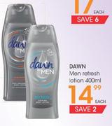 Dawn Men Refresh Lotion-400Ml Each