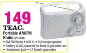 TEAC Portable AM/FM Radio PR-300