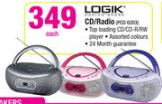 Logic CD/Radio PCD 6203-Each