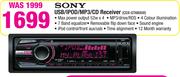 Sony USB/iPod/MP3/CD Receiver CDX-T660UV