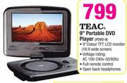 TEAC 9" Portable DVD Player PDVD-9