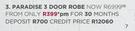 Paradise 3 Door Robe