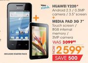 Huawei Y220+Media Pad 3G 7"