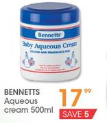 Bennetts Aqueous Cream-500ml