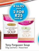 Tony Ferguson Soup Assorted-55g Sachets Each