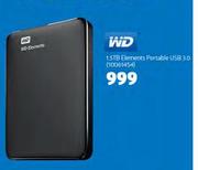 WD 1.5TB Elements Portable USB 3.0