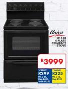 Univa 4 Plate Compact Stove U116B